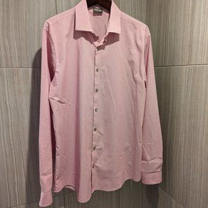 Kenneth Cole Reaction Slim Fit Long Sleeve Shirt - Pink
